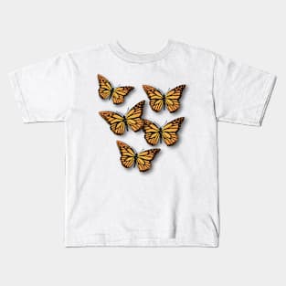 3D Butterflies Kids T-Shirt